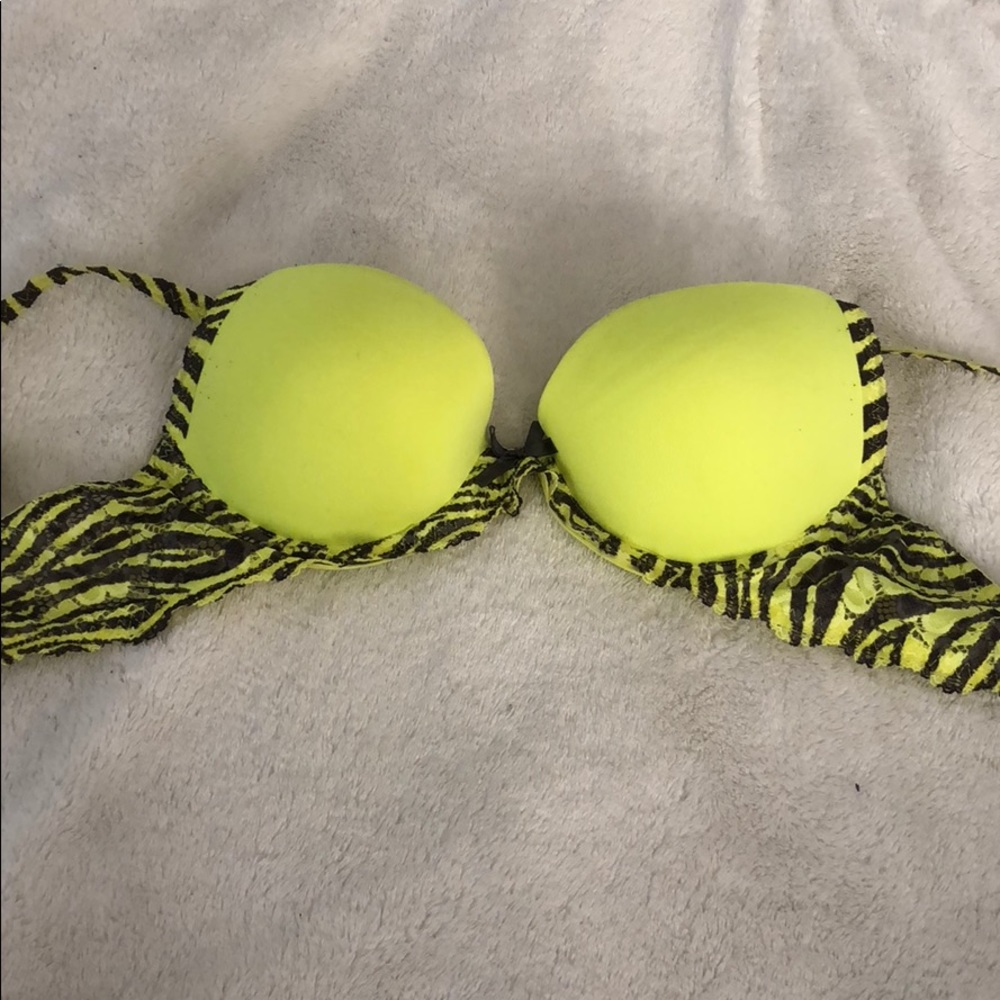 neon yellow bra